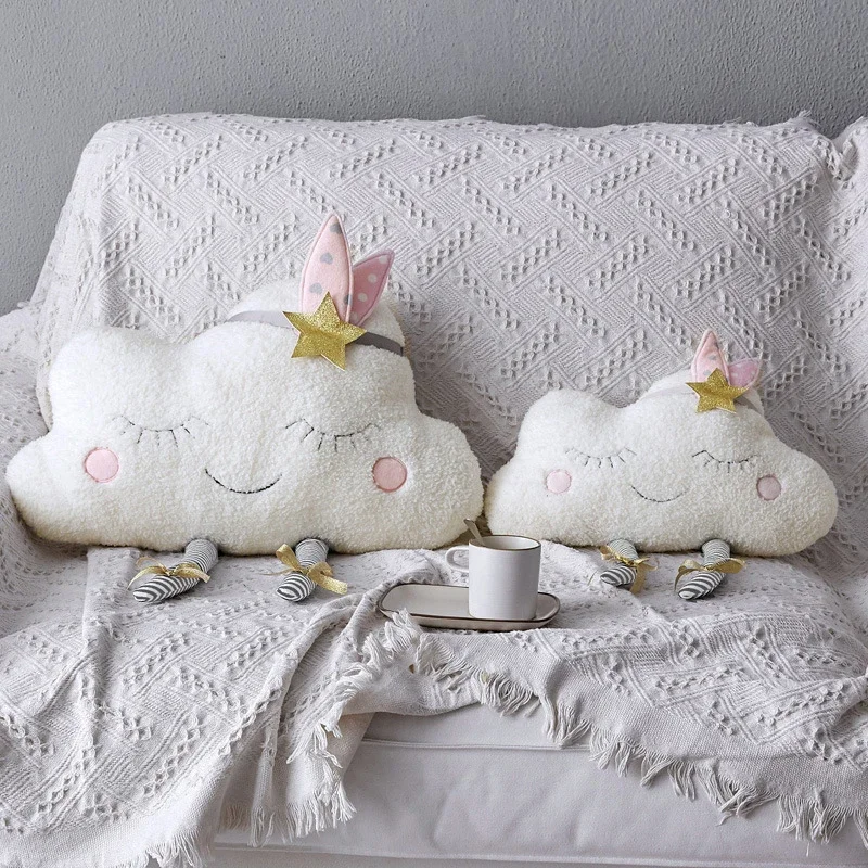Bolster Cushion Round - وسادة زخرفية على شكل سحابة ،