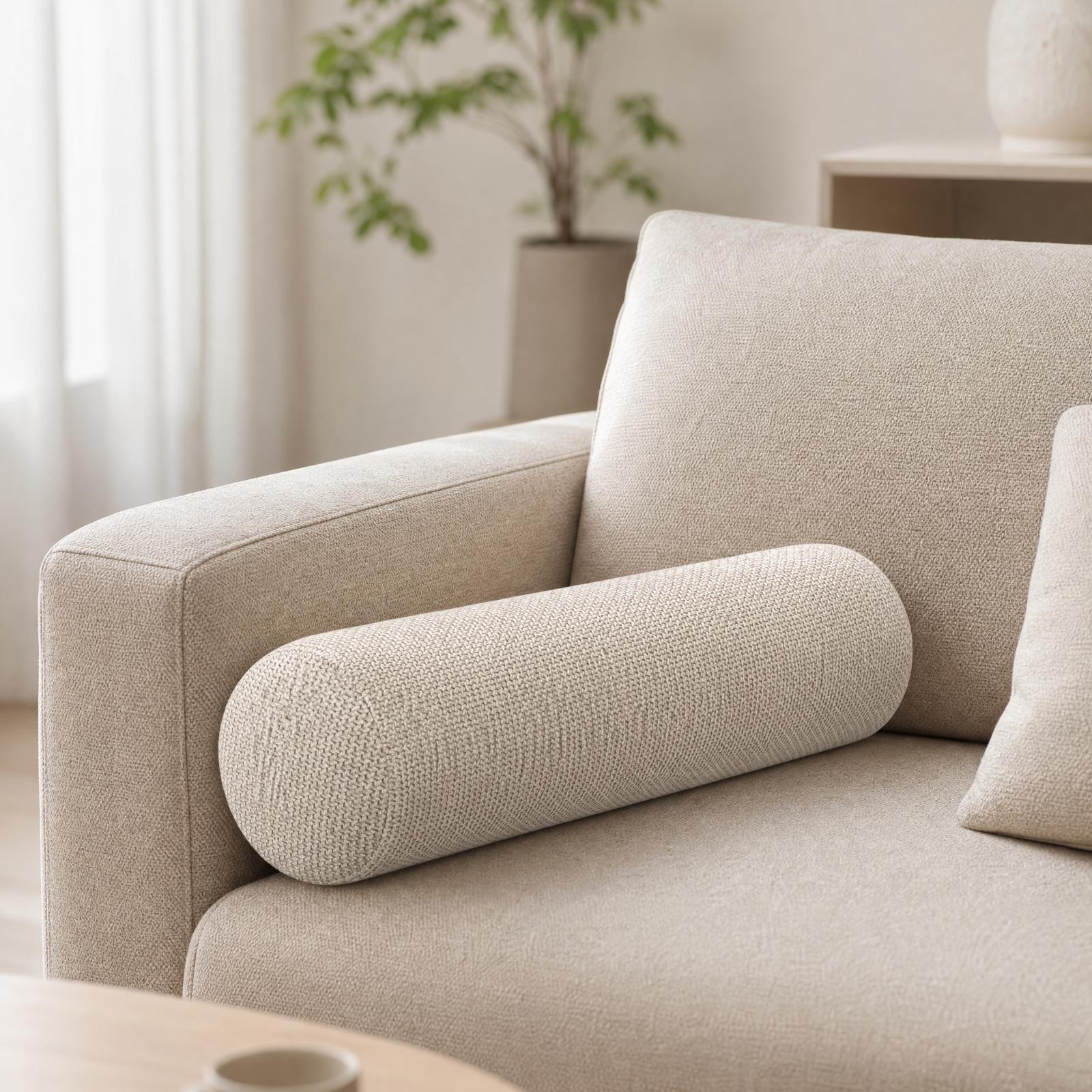 Bolster Cushion Round - وسادة دائرية طويلة من الفوم ذو