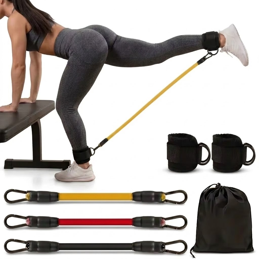 Pilates Ankle Strap - مجموعة أربطة مقاومة للكاحل مكونة من