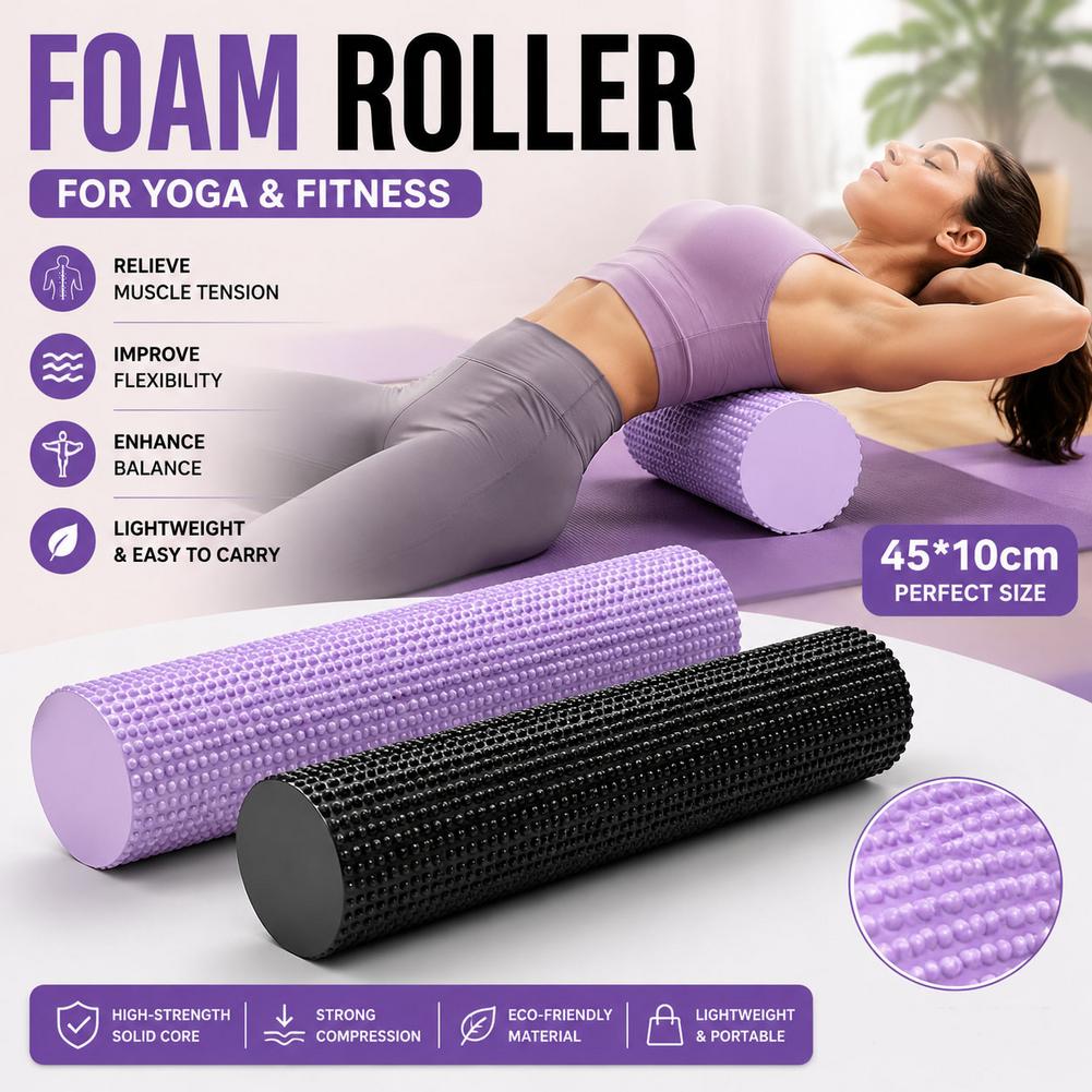 Pilates Yoga Roller - أسطوانة تدليك من مادة EVA لتمارين