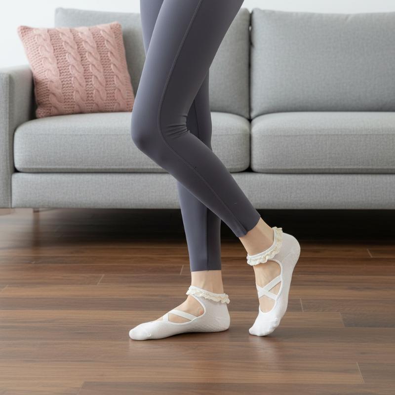 Pilates & Yoga Elastic Band - زوج واحد من جوارب البيلاتس اللطيفة