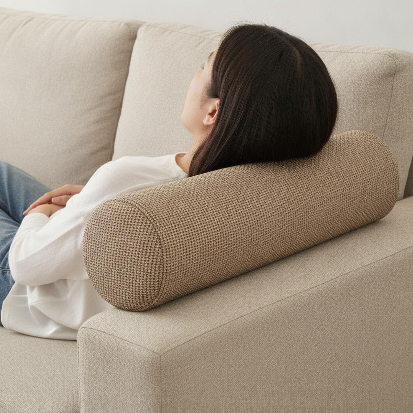وسادة أسطوانية من الفوم الميمو - مراجعة Bolster Cushion Round وسعره