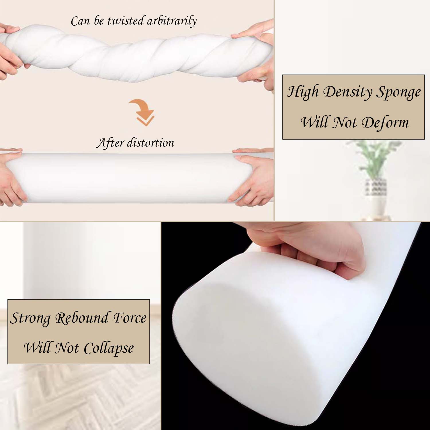 وسادة لفة إسفنجية للركبة/الساق - مراجعة Bolster Cushion Round وسعره