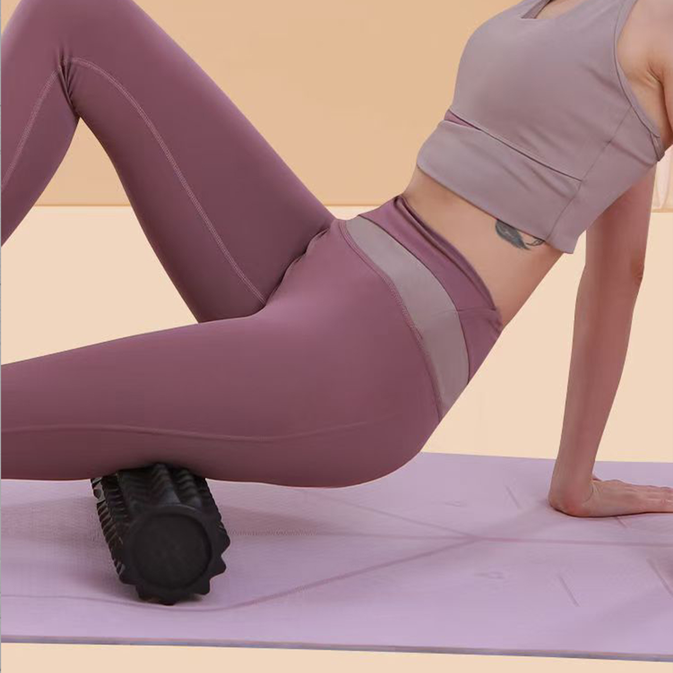 مجموعة أسطوانة تدليك من الفوم  - مراجعة Pilates Yoga Roller وسعره