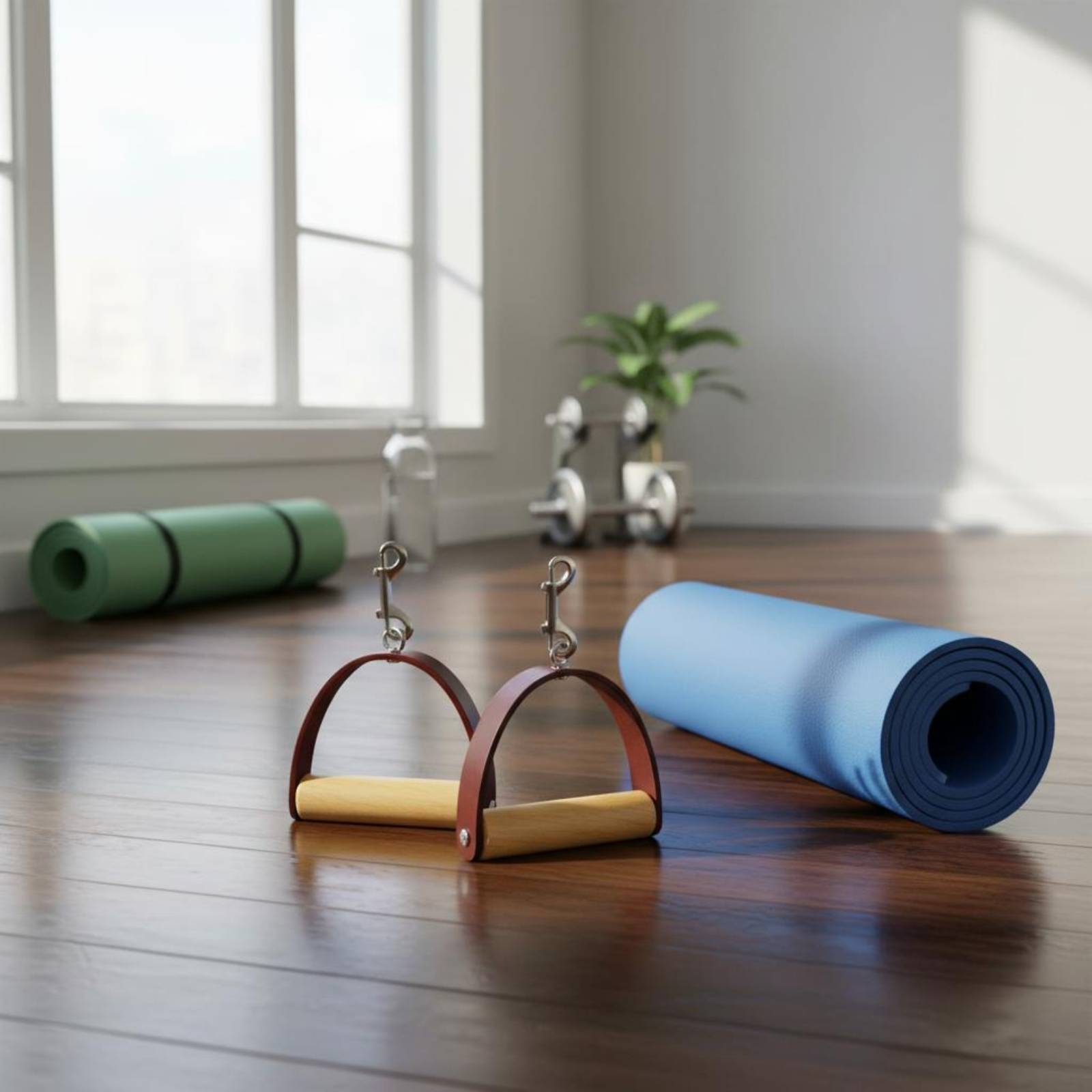 قطعتان/مجموعة مقابض جلدية للبي - مراجعة Pilates & Yoga Wohlfühlen Forchheim وسعره