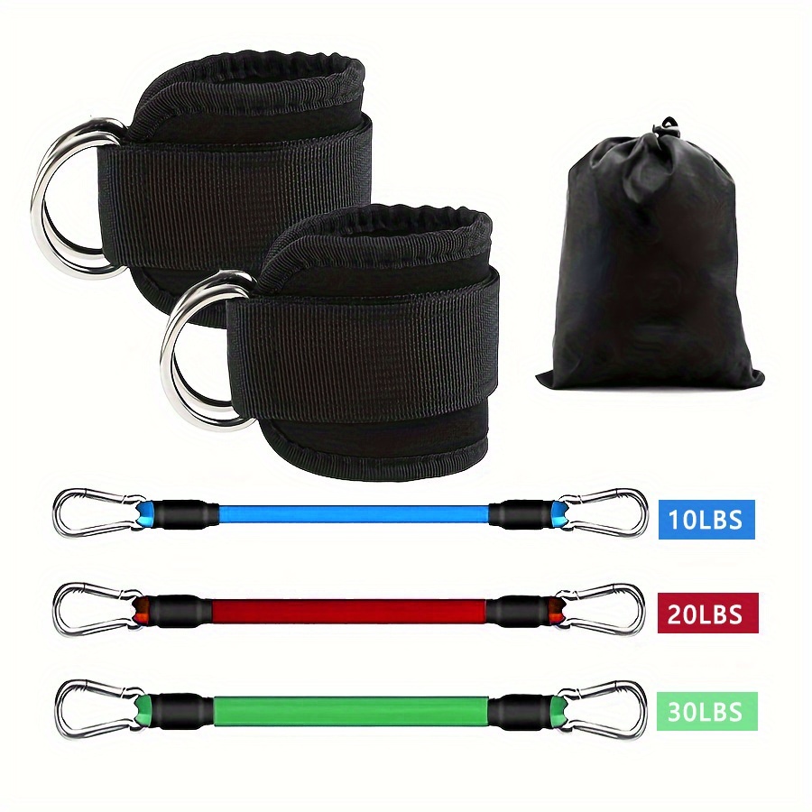 5 قطع من أربطة مقاومة الكاحل،  - مراجعة Pilates Ankle Strap وسعره