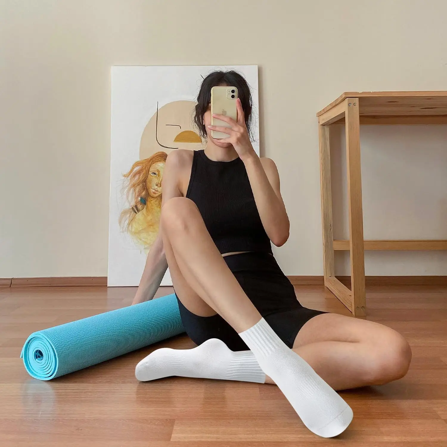 4 أزواج من جوارب اليوغا النسائ - مراجعة Pilates & Yoga Wohlfühlen Forchheim وسعره