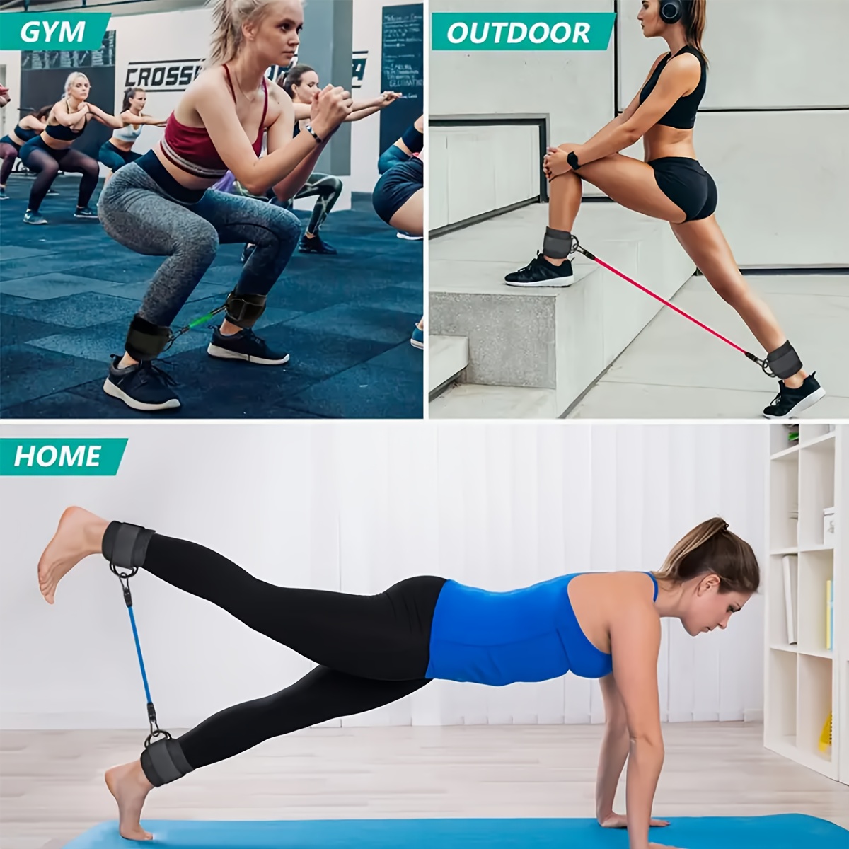 مجموعة أربطة مقاومة للكاحل مكو - مراجعة Pilates Ankle Strap وسعره