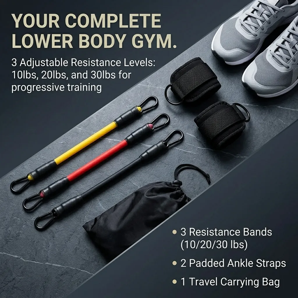 مجموعة أربطة مقاومة للكاحل مكو - مراجعة Pilates Ankle Strap وسعره