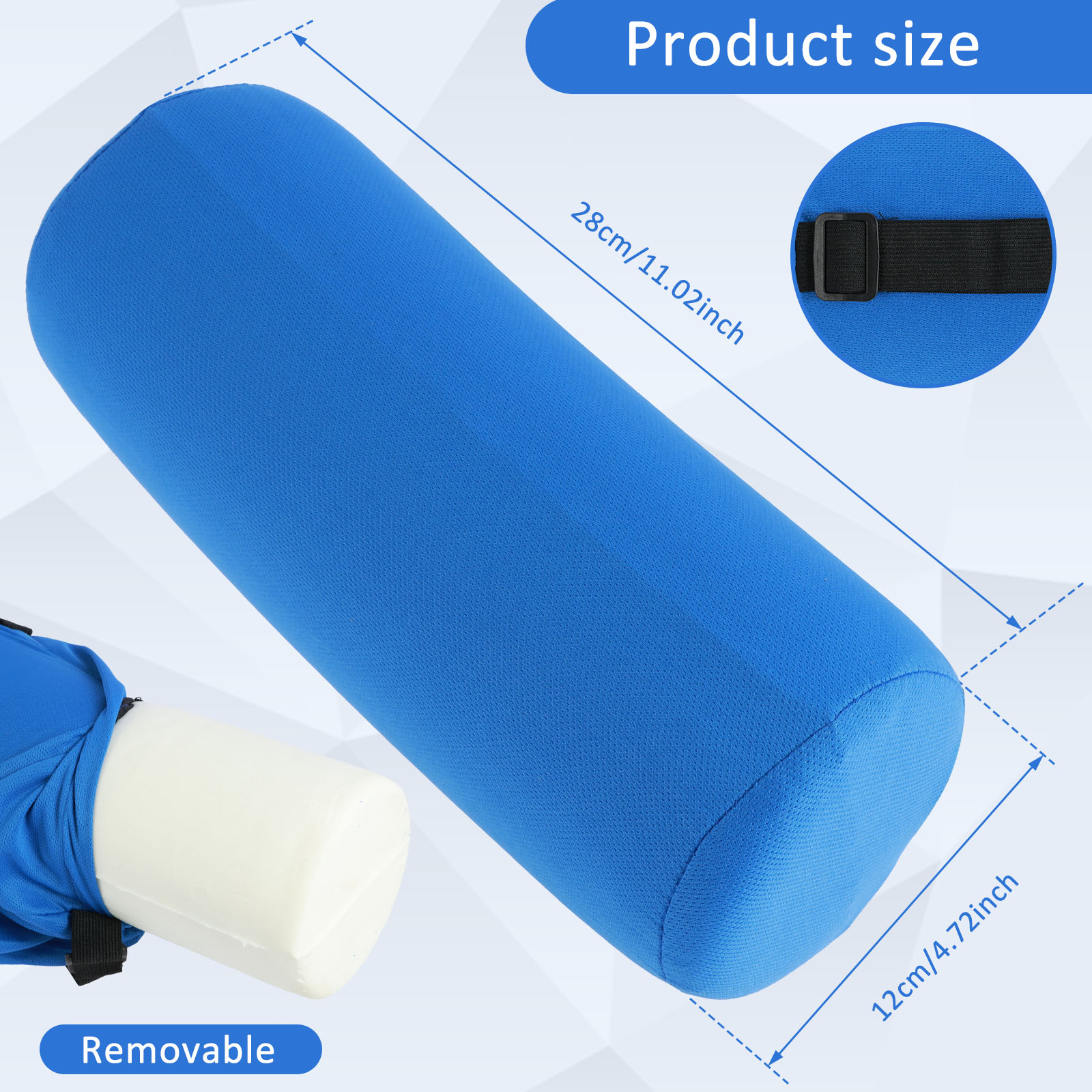 وسادة دائرية لدعم قطني من إسفن - مراجعة Bolster Cushion Round وسعره