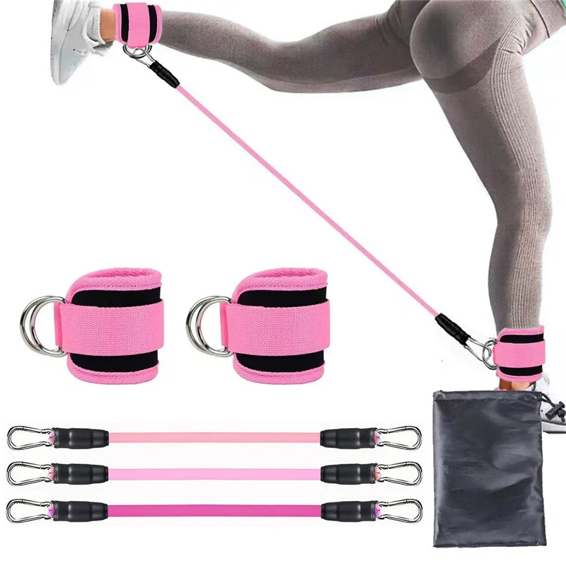 مجموعة أربطة مقاومة لأشرطة الك - مراجعة Pilates Ankle Strap وسعره