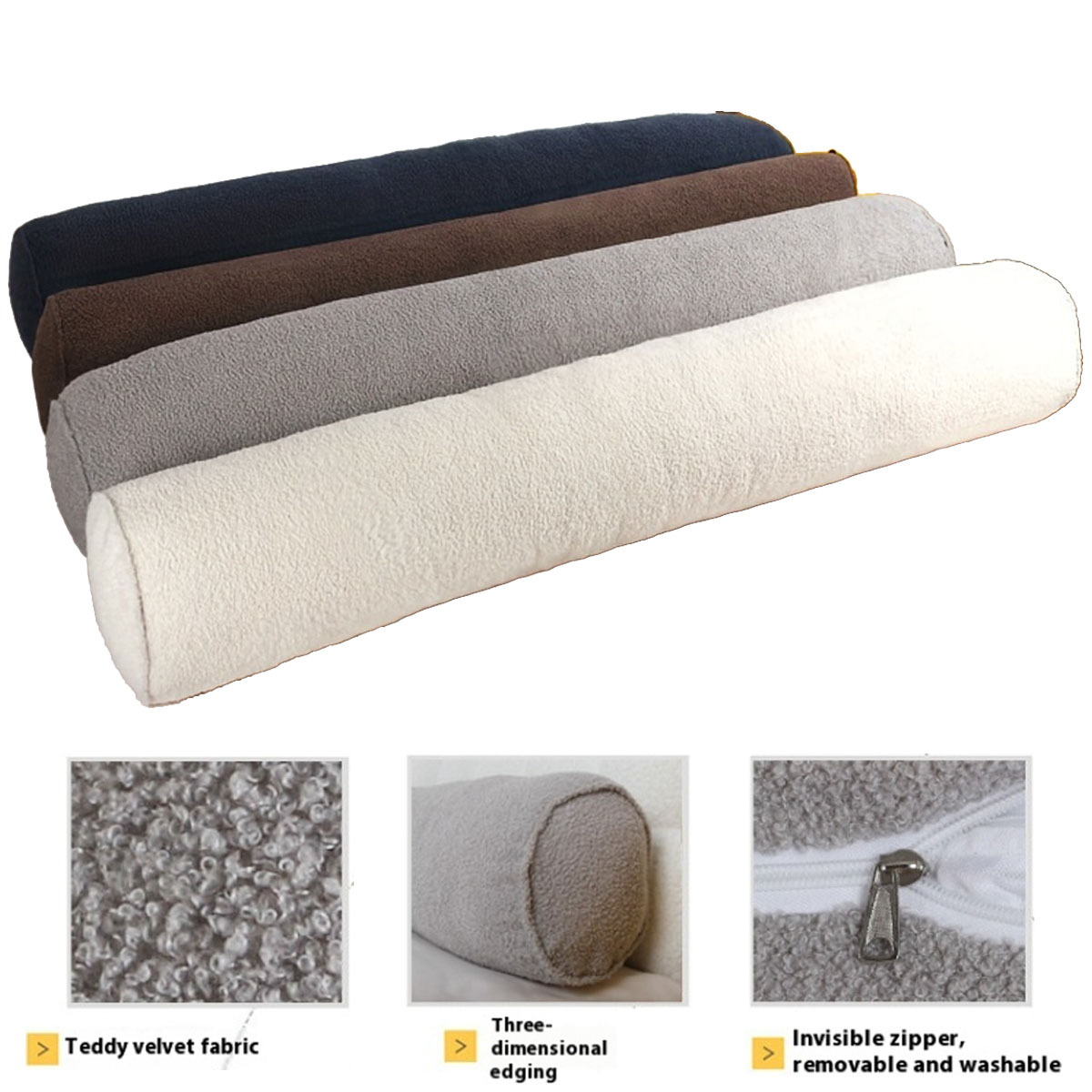 جولة تعزيز المخدة طويلة الجسم  - مراجعة Bolster Cushion Round وسعره