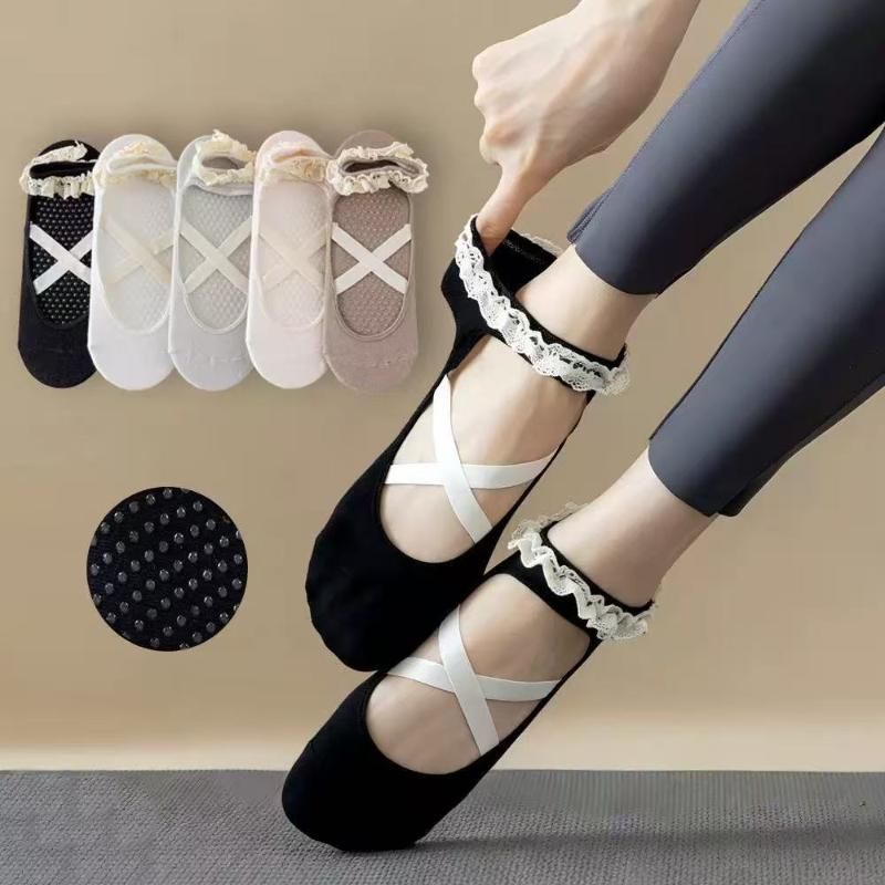 زوج واحد من جوارب البيلاتس الل - مراجعة Pilates & Yoga Elastic Band وسعره
