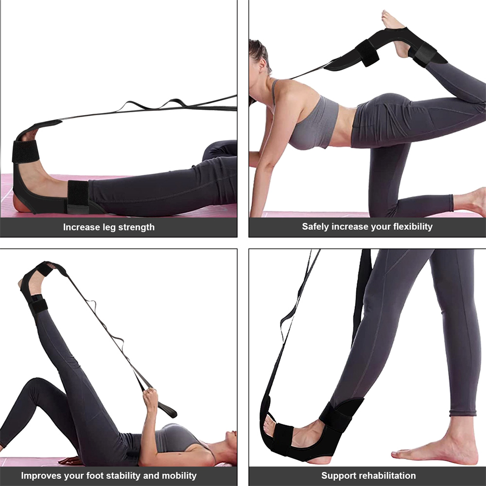 حزام اليوغا / حزام تمدد مجزأ / - مراجعة Pilates Ankle Strap وسعره